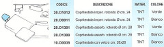 COPRITESTIERA OMNIA VERDE  TNT X200 20.O1301 ASSORBENTE TONDA.DIAM.28CM - Dental Trey