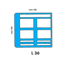 PORTA RX LARIDENT L 36 X4 POSTI X50