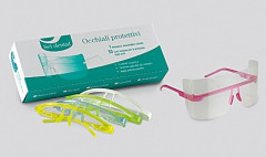 OCCHIALI SET DENTAL MONTATURA BLU CON POGGIANASO + 30 LENTI