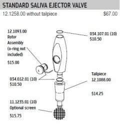 ADEC ASPIRAZ.RIC.TERMINALE ASPIRA- SALIVA D.8 12.1258.00