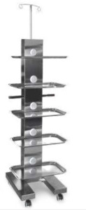 CARRELLO TECNOMED EASY TRAY INOX+ 5 TRAY