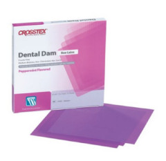 DIGA CROSSTEX DENTAL DAM LATEX FREE M VIOLA  X15     19500