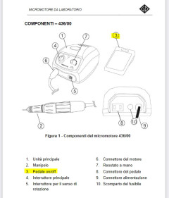 MICROMOTORE DE GIORGI RIC.INTERR. PEDALE           436/06