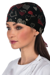 BANDANA CAPCAP UNISEX FANTASIA CUORI ROSSI