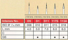 INTENSIV D9      FG (2)   X 3 FRESE - Dental Trey